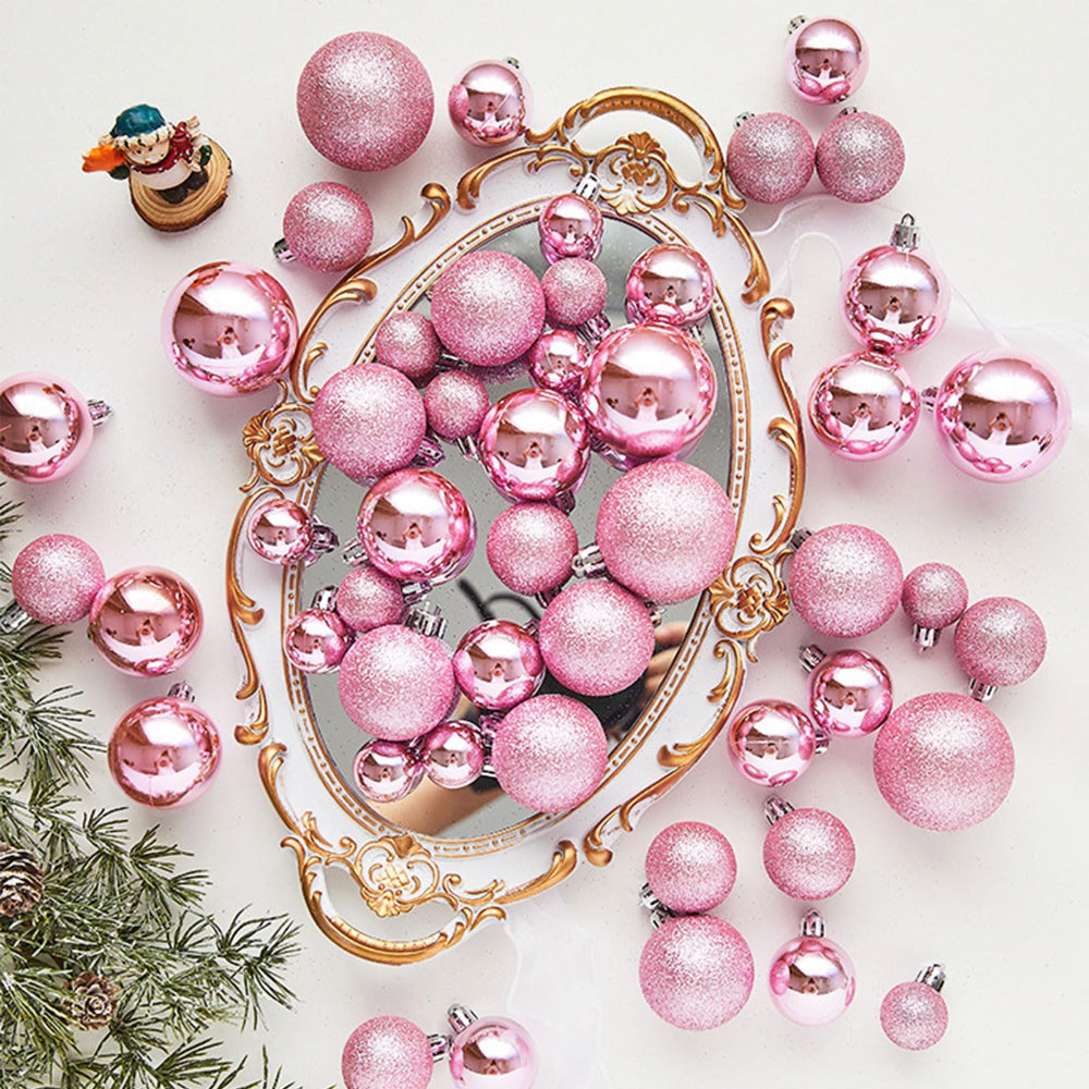 Christmas Baubles Ornaments Set Classic Hanging Holiday Tree Decor