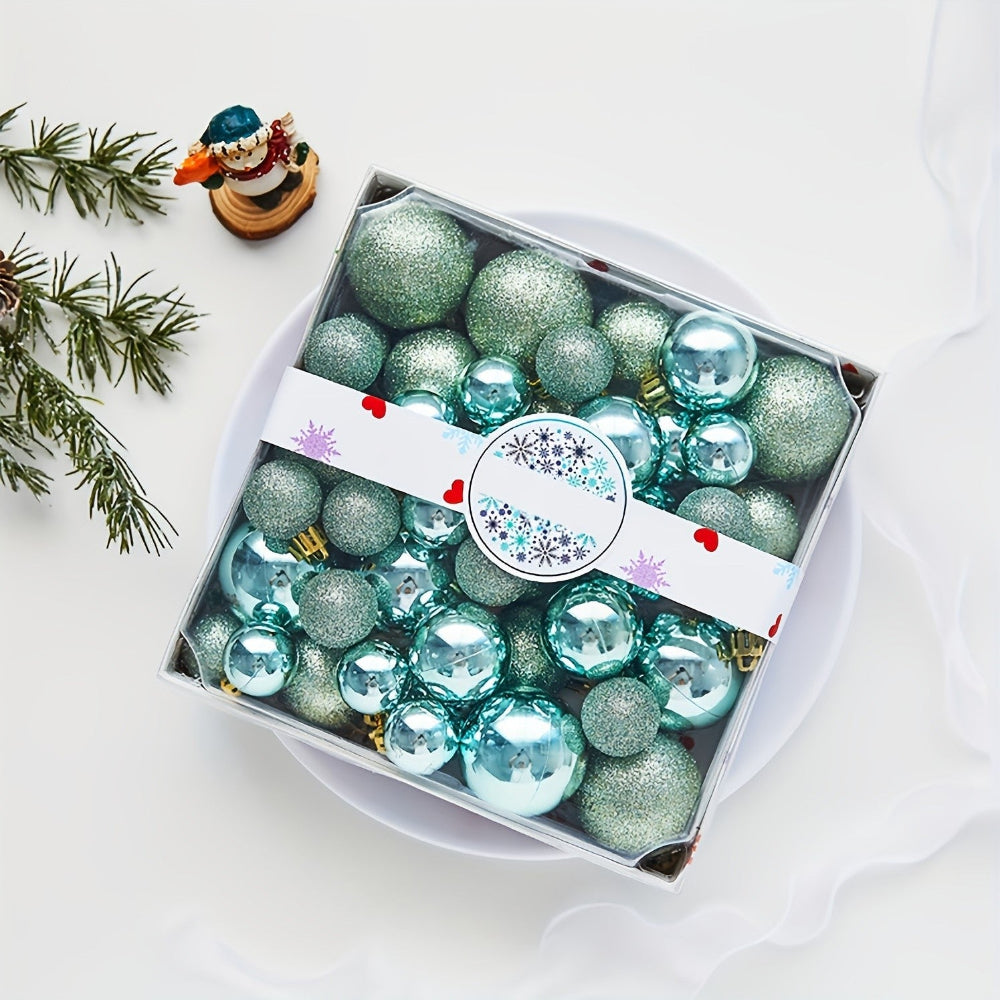 Christmas Baubles Ornaments Set Classic Hanging Holiday Tree Decor