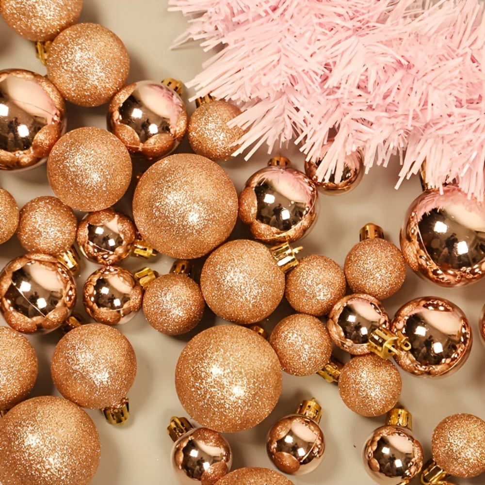 Christmas Baubles Ornaments Set Classic Hanging Holiday Tree Decor