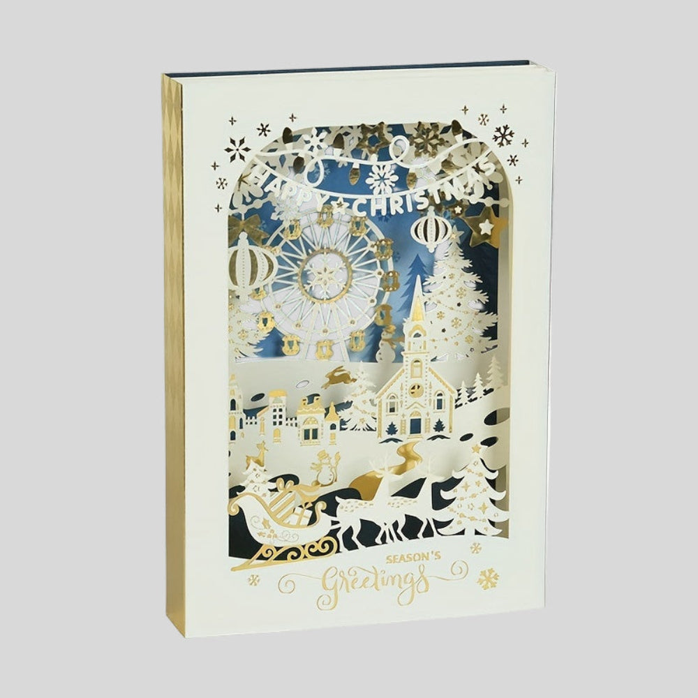 Christmas Cards 3D Pop Up Laser Cut Holiday Greeting