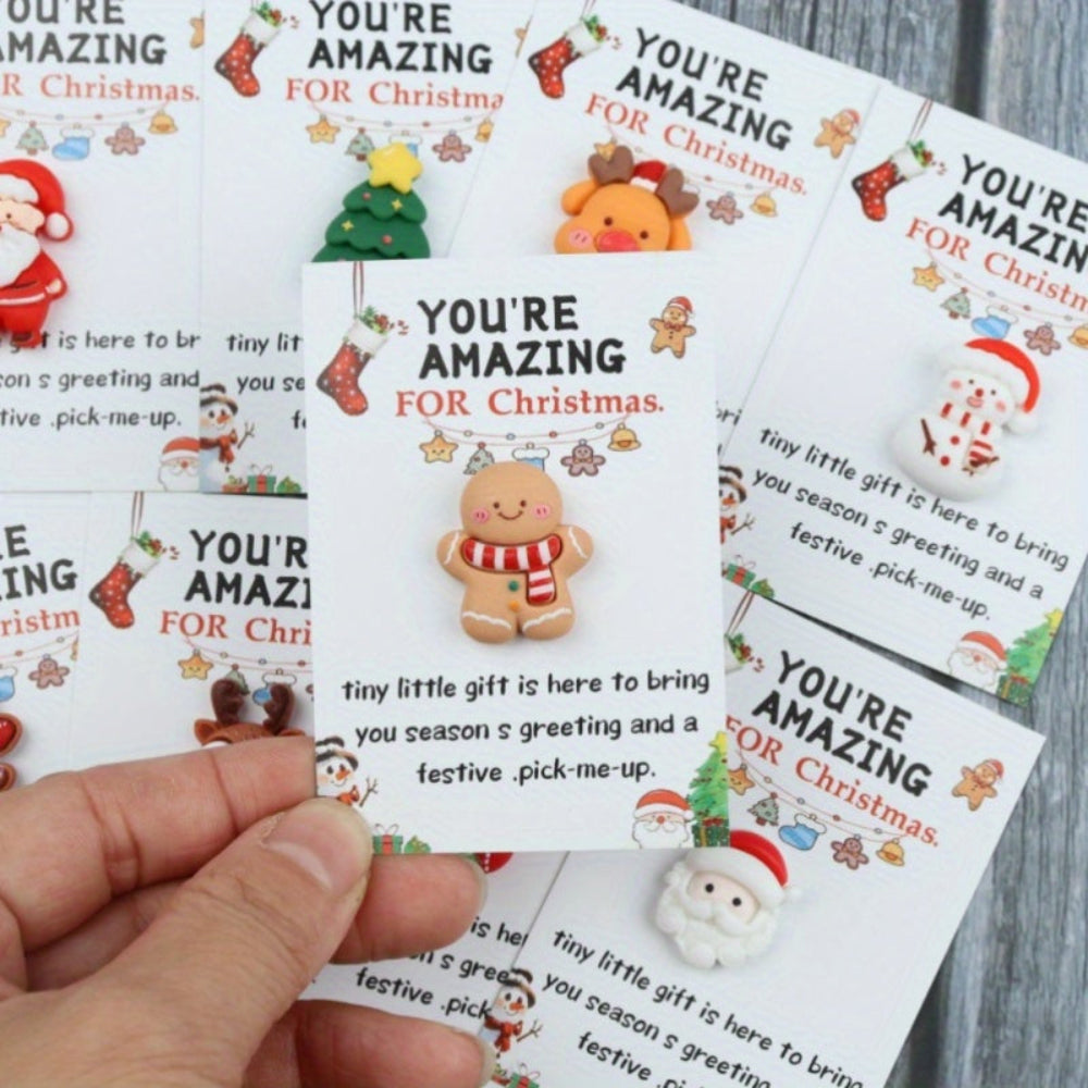 Christmas Cards Mini Gift Set Festive Holiday Charm Pack