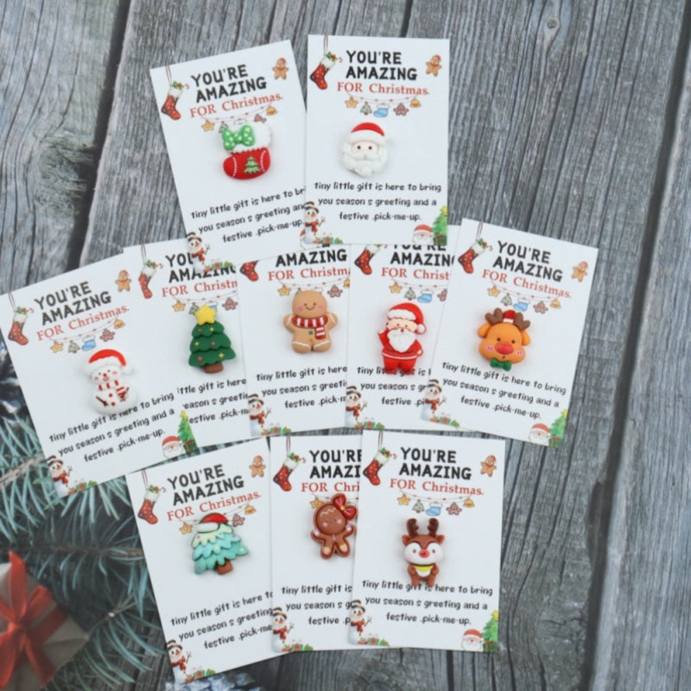 Christmas Cards Mini Gift Set Festive Holiday Charm Pack