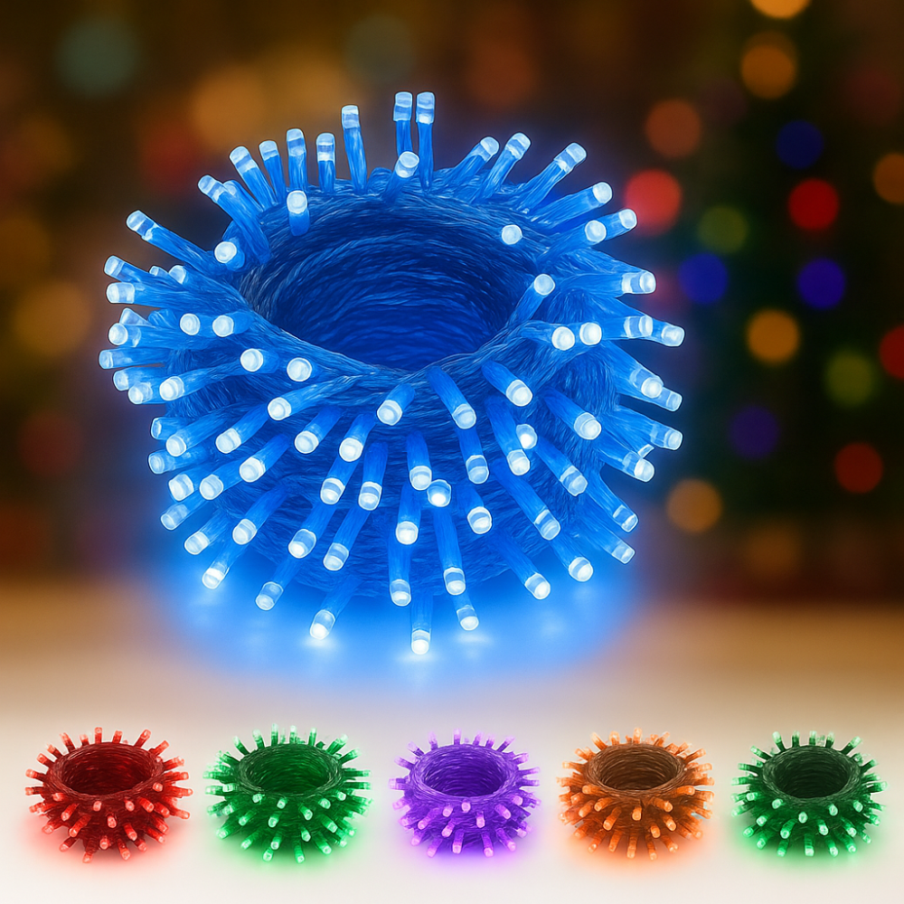 Vánoční světla měnící barvy vnitřní LED řetězová světla sváteční dekorace