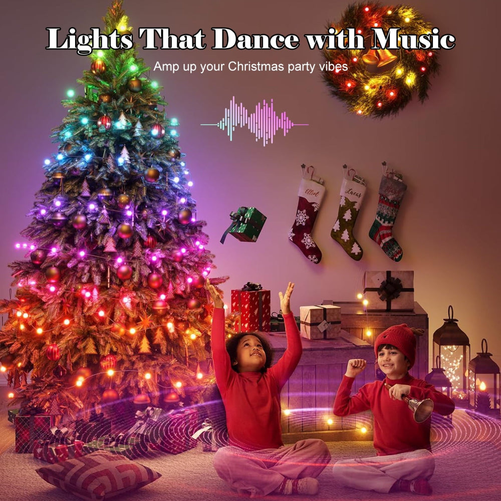 Luces de Navidad LED Árbol Exterior Control Inteligente Decoración