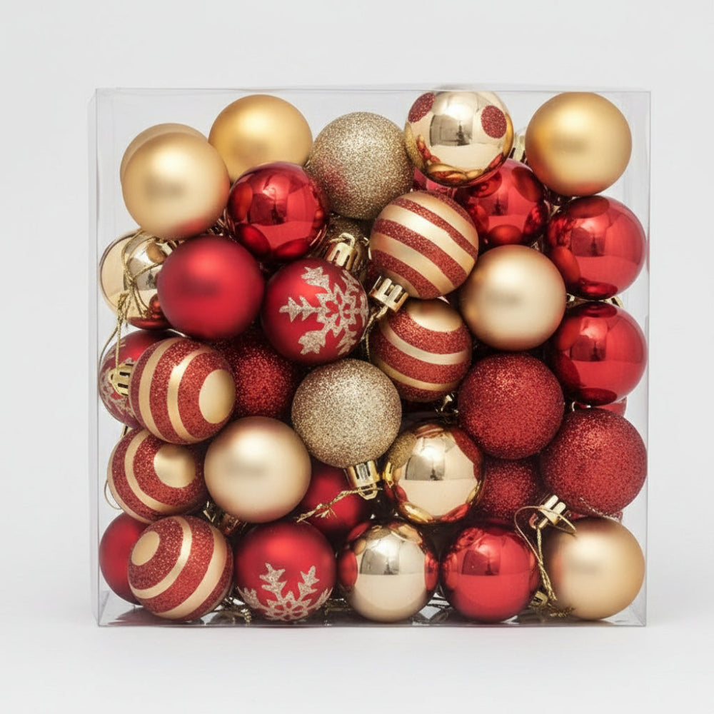 Vánoční ozdoby koule klasická kulatá sada závěsných dekorací na stromek