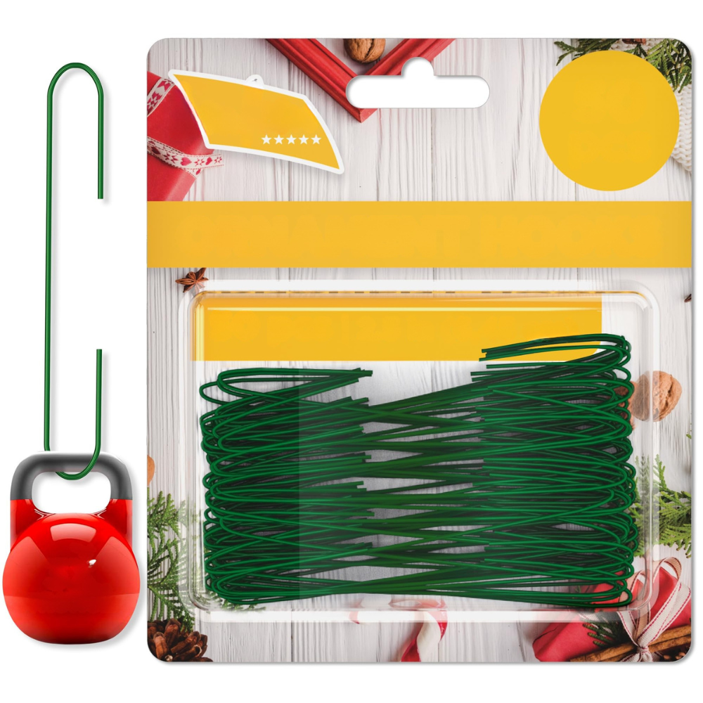 Ganchos para adornos navideños de metal fuerte para colgar juego de decoración festiva