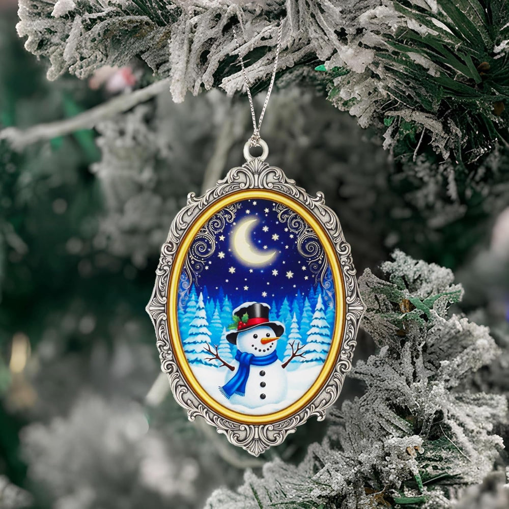 Adornos de Navidad Muñeco de Nieve Arte Acrílico Colgante Decoración de Árbol Festiva