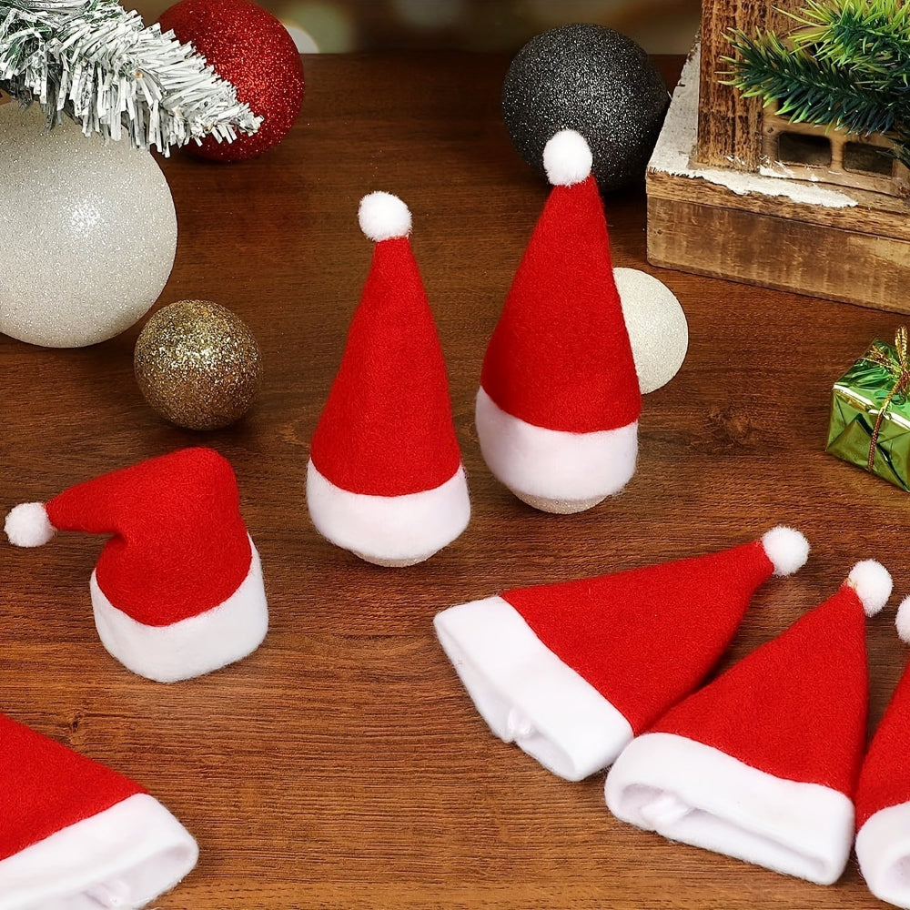Christmas Table Decorations Santa Hats Mini Festive Table Accessories