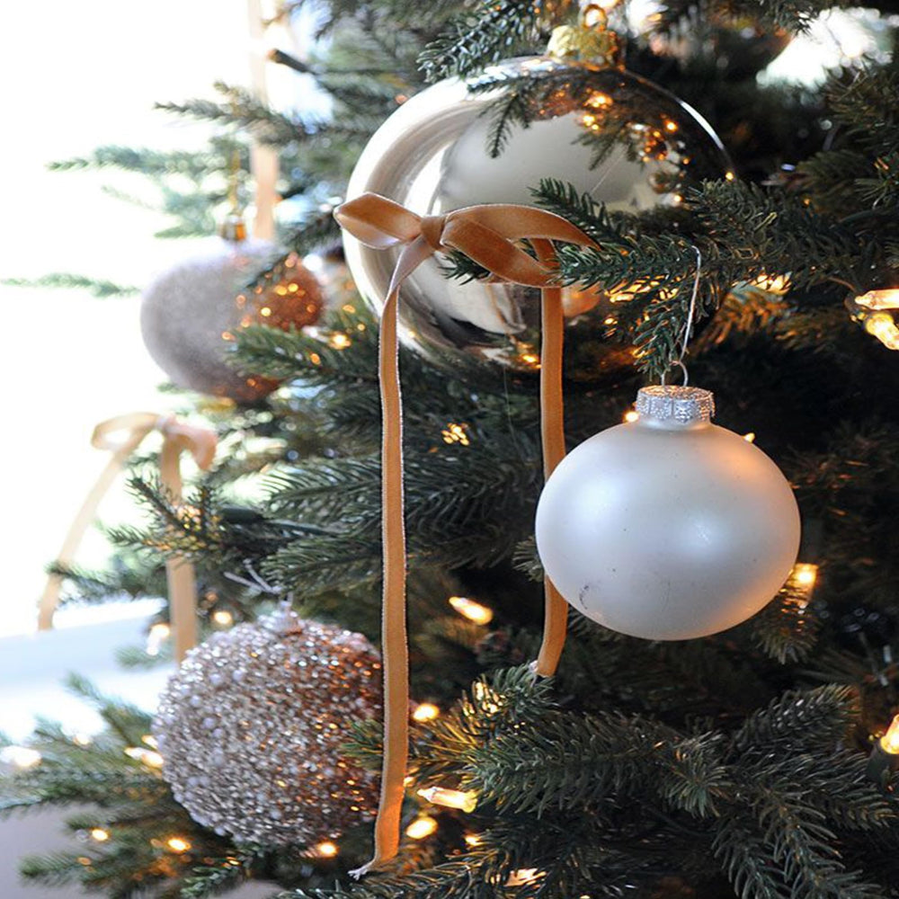 クリスマスツリー ガーランド ベルベットリボン ボウ ヴィンテージ ホリデーデコレーションセット