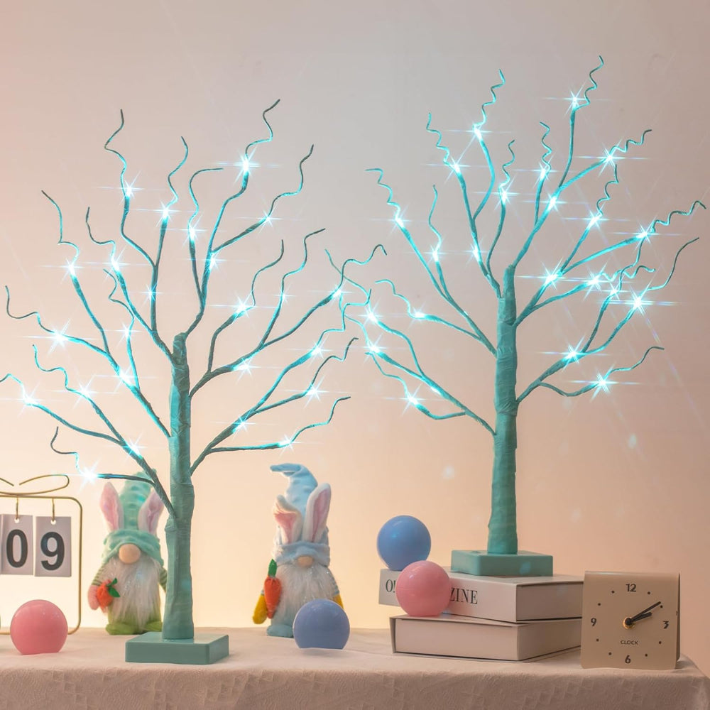 Christmas Tree LED Birch Table Lights Home Accent Decor