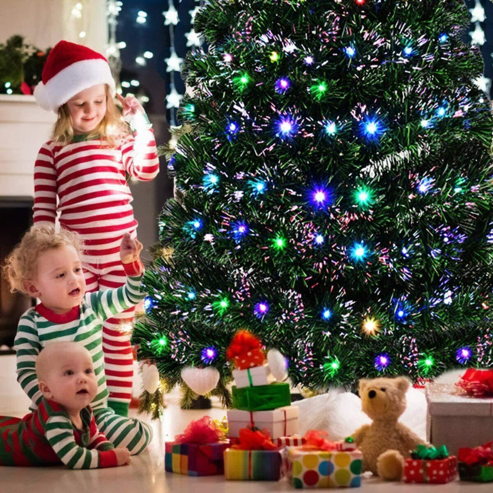 Christmas Tree LED Lights Multicolor Star Topper Home Decoration