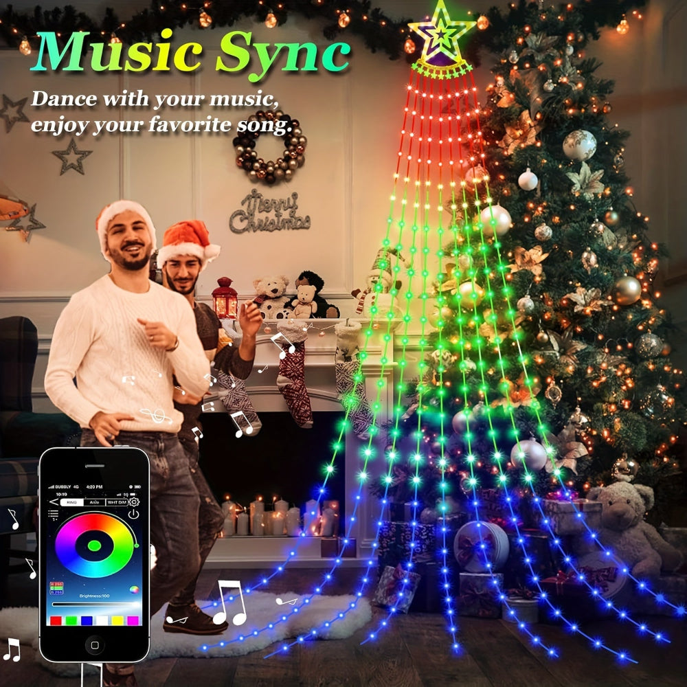 Christmas Tree LEDs String Lights RGB Outdoor App Control Display