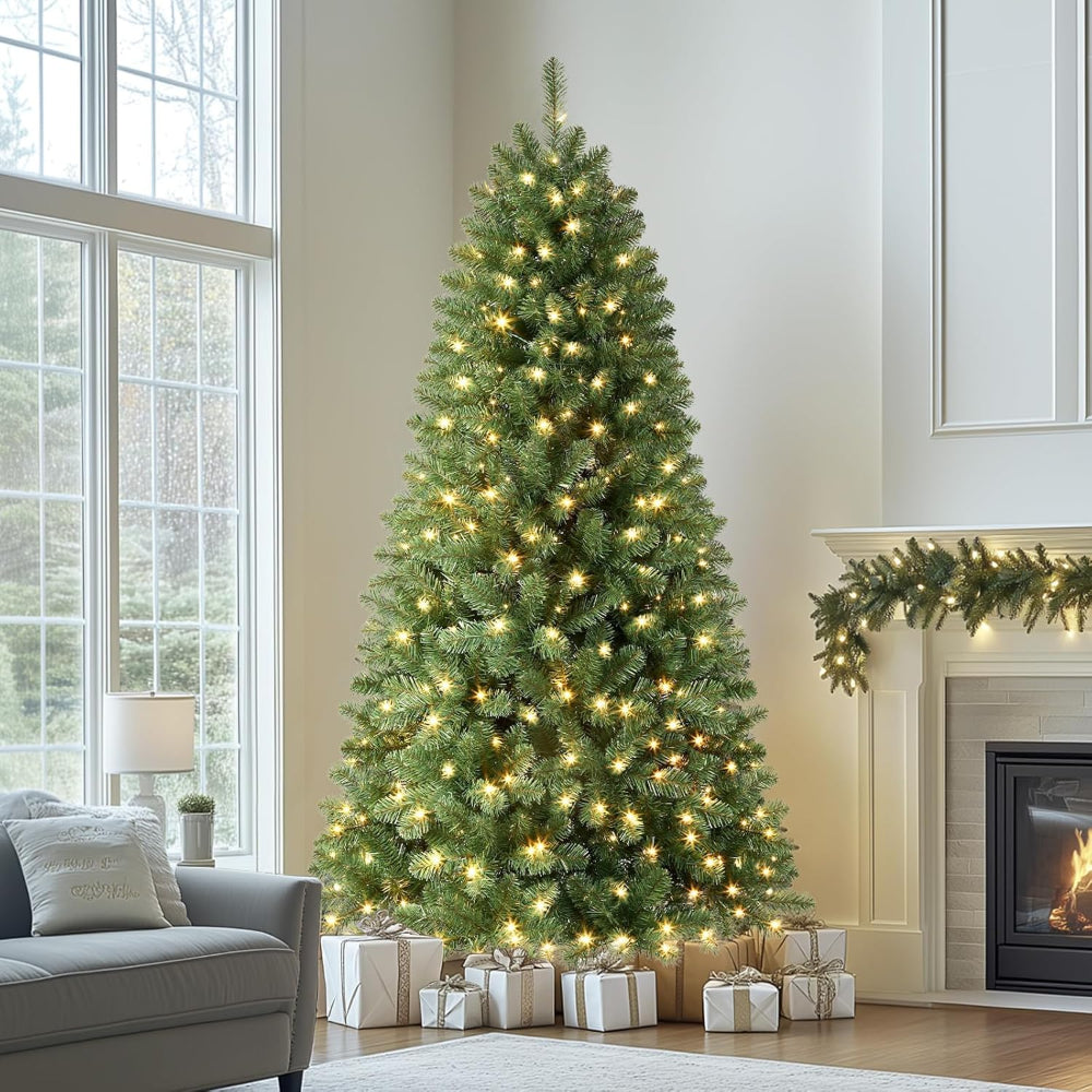 Christmas Tree Prelit Artificial Indoor Spruce Warm Lights