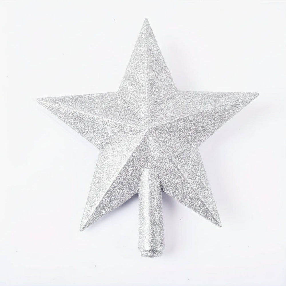 Christmas Tree Topper Star Glitter Holiday Decor