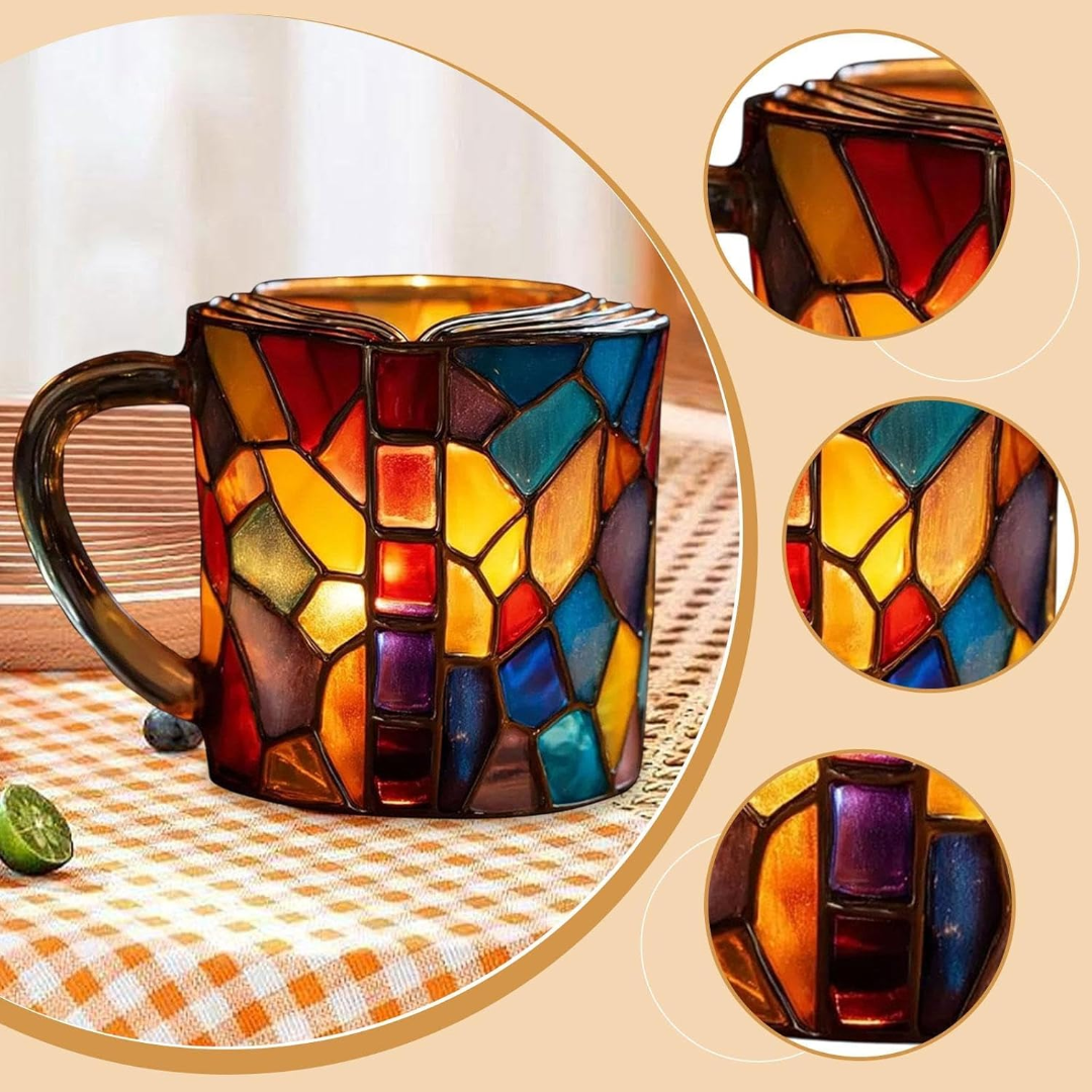 Coffee Mug Glass Book Mug Literary Style Drinkware Cup