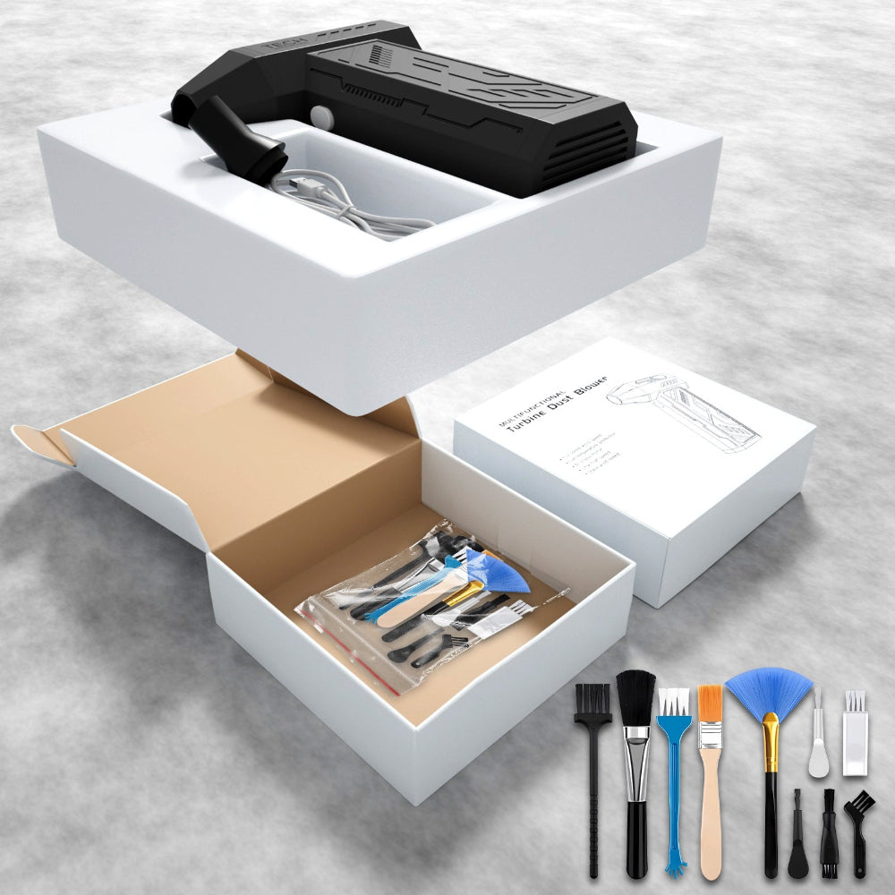 Stlačený vzduchový čistič Výkonný elektrický čisticí dmychadlo na dárky