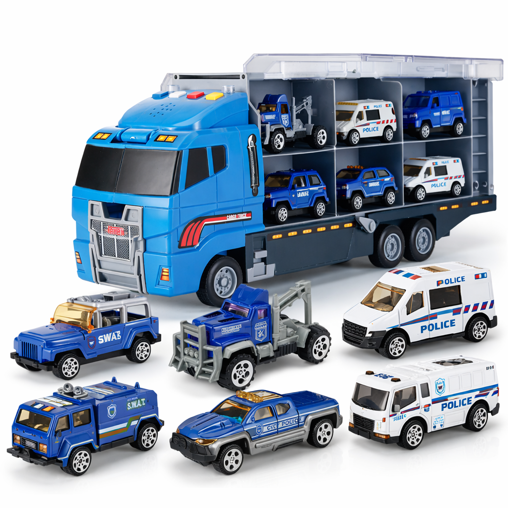 Construction Toy Set Kids Vehicle Playset Trucks Cranes Equipment