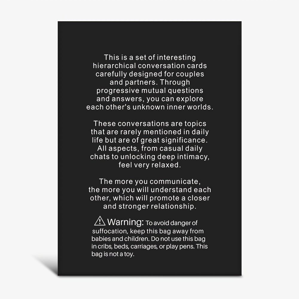 Conversation Cards Couples Relationship Game Set