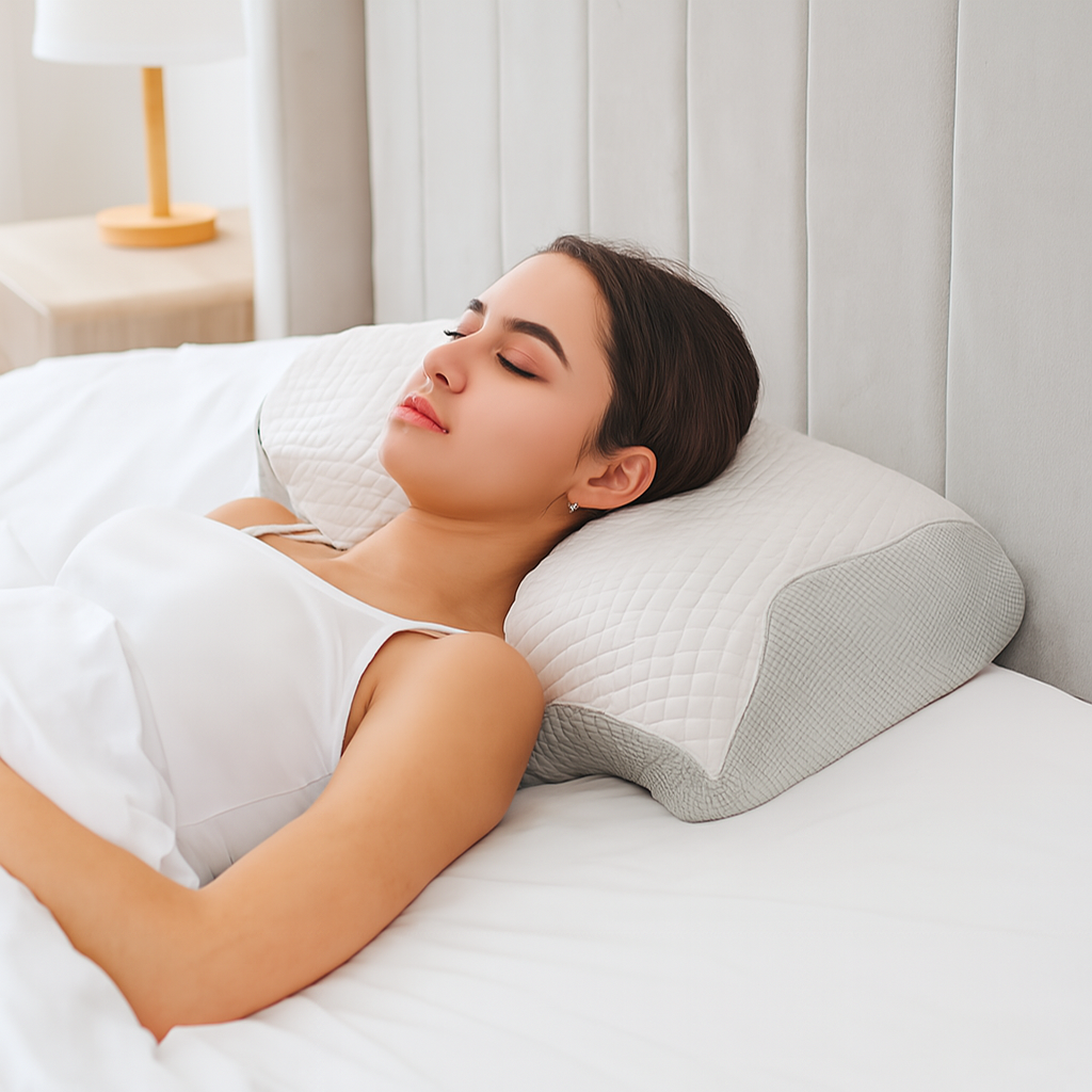 メモリーフォーム枕 首と肩のサポート