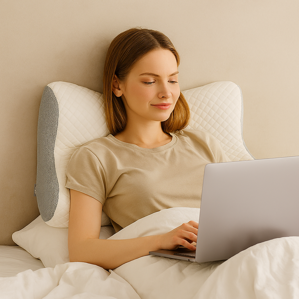 メモリーフォーム枕 首と肩のサポート