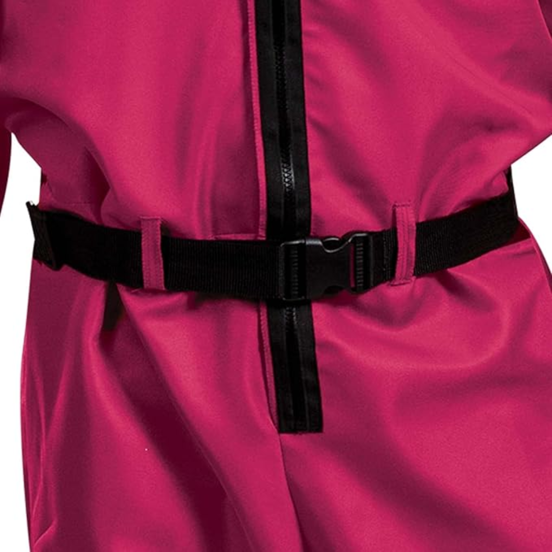 Costume Jumpsuit Hooded Zip Up Long Sleeve Wear