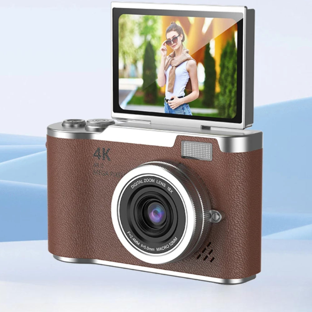 Digital Camera 4K Flip Screen Vlogging Recorder