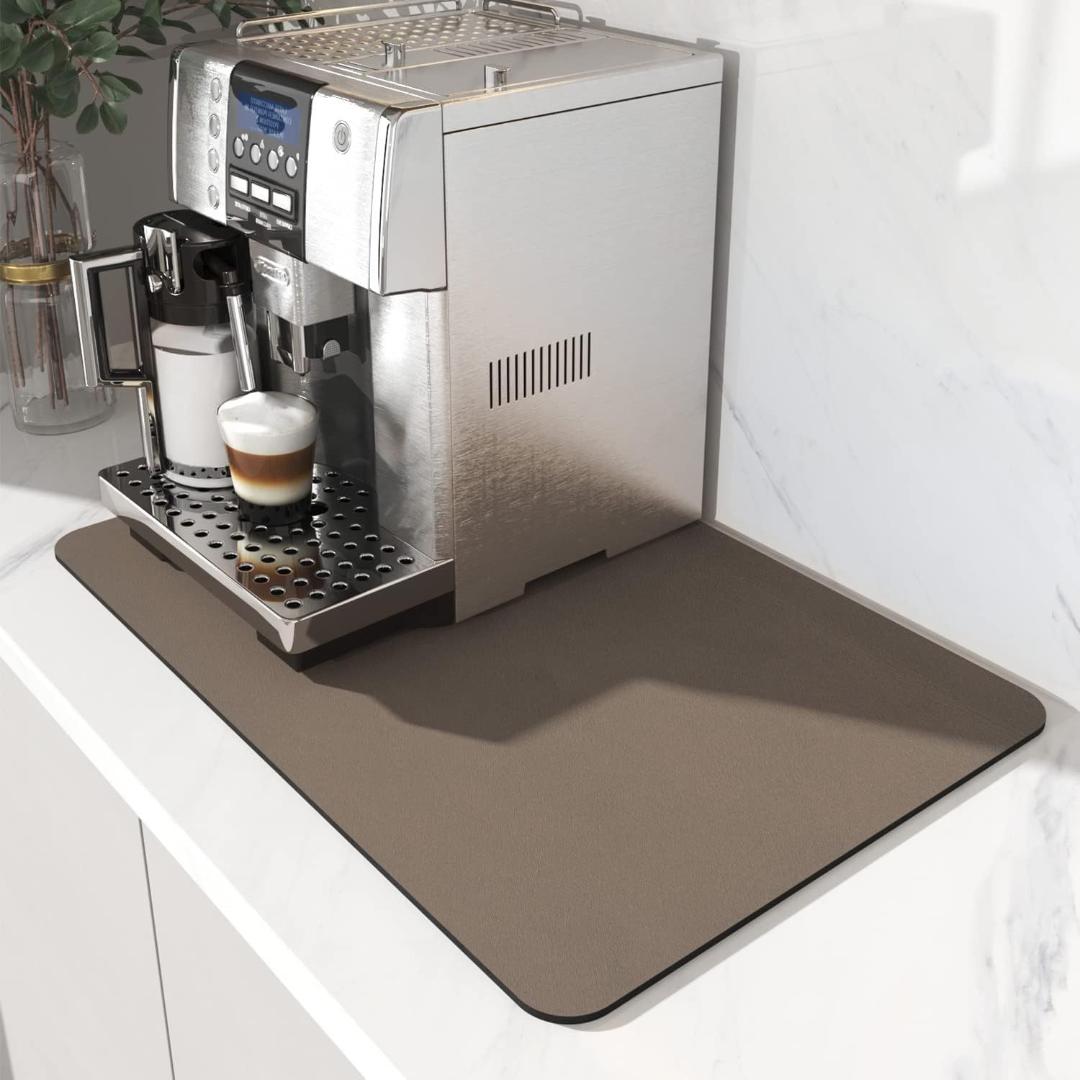 Dish Drying Mat Absorbent Coffee Bar Counter Pad