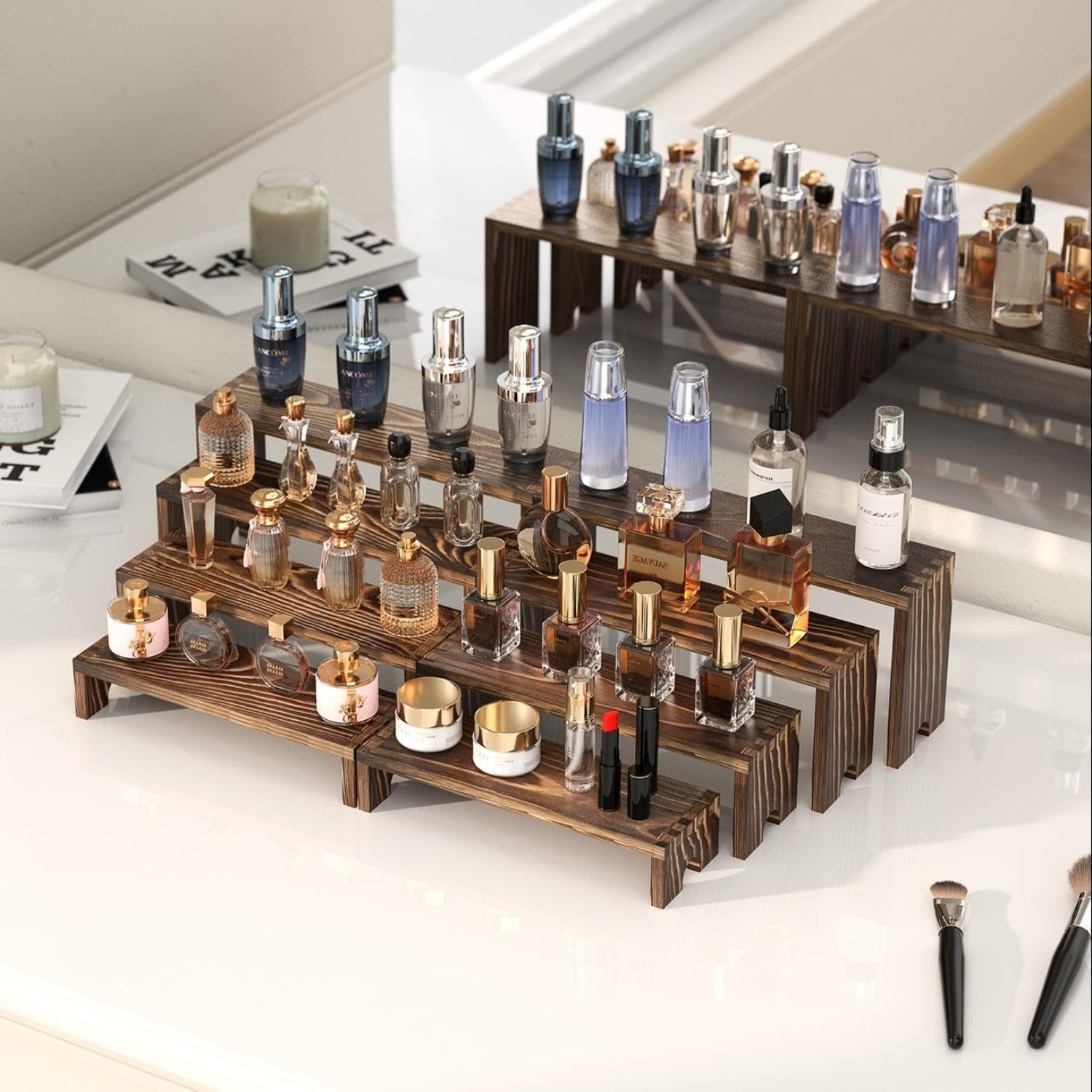 Display Shelves Tiered Organizer Set 6