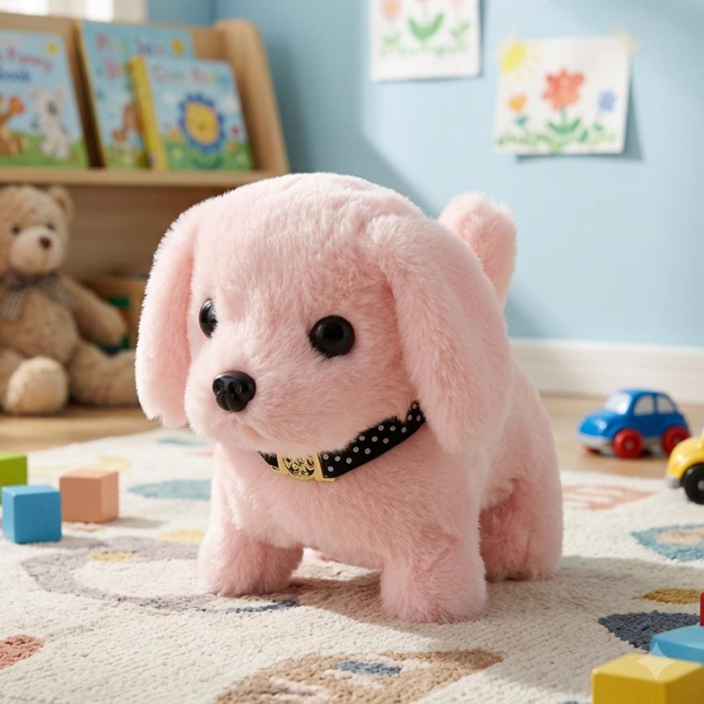 Peluches interactives chien robot réaliste pour enfants