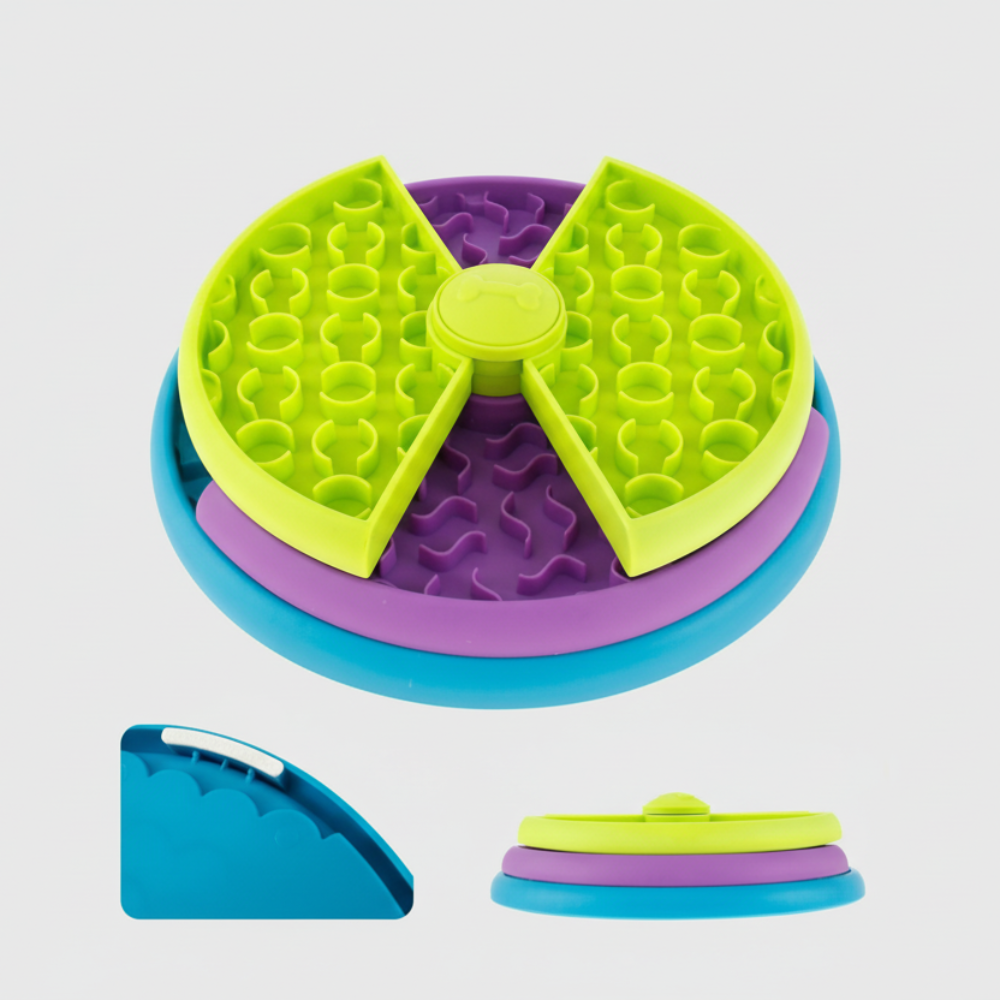 Dog Bowl Food Dispenser Interactive Slow Feeder 5