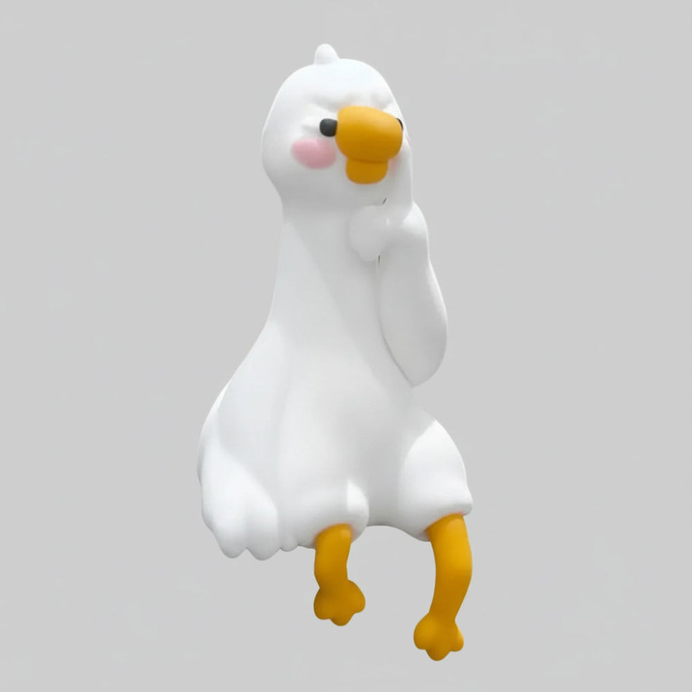 Figura de Pato Regalo Mini Adorno de Escritorio de Resina Decoración de Animal Lindo