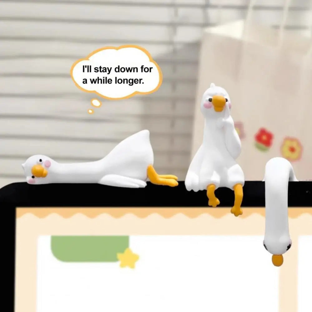 Figura de Pato Regalo Mini Adorno de Escritorio de Resina Decoración de Animal Lindo