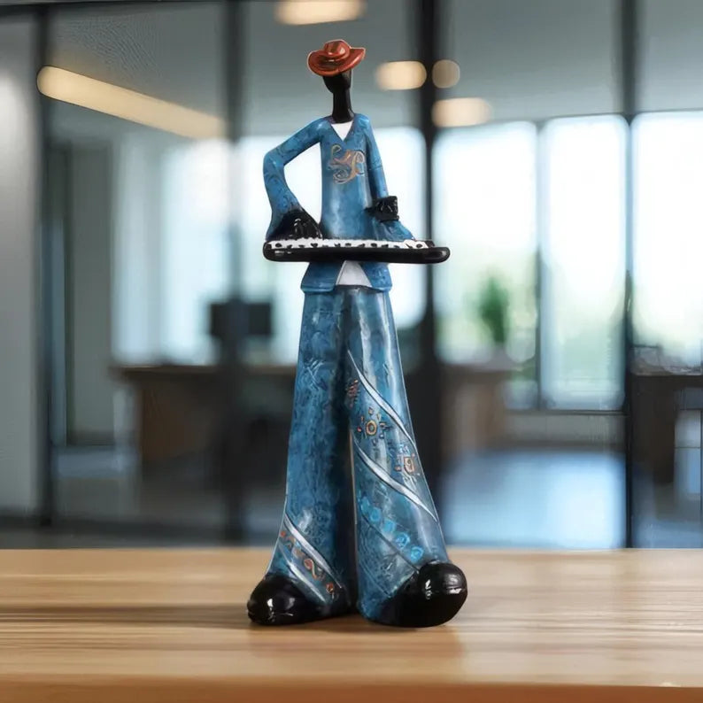 Wall Art Resin Jazz Musician Sculpture