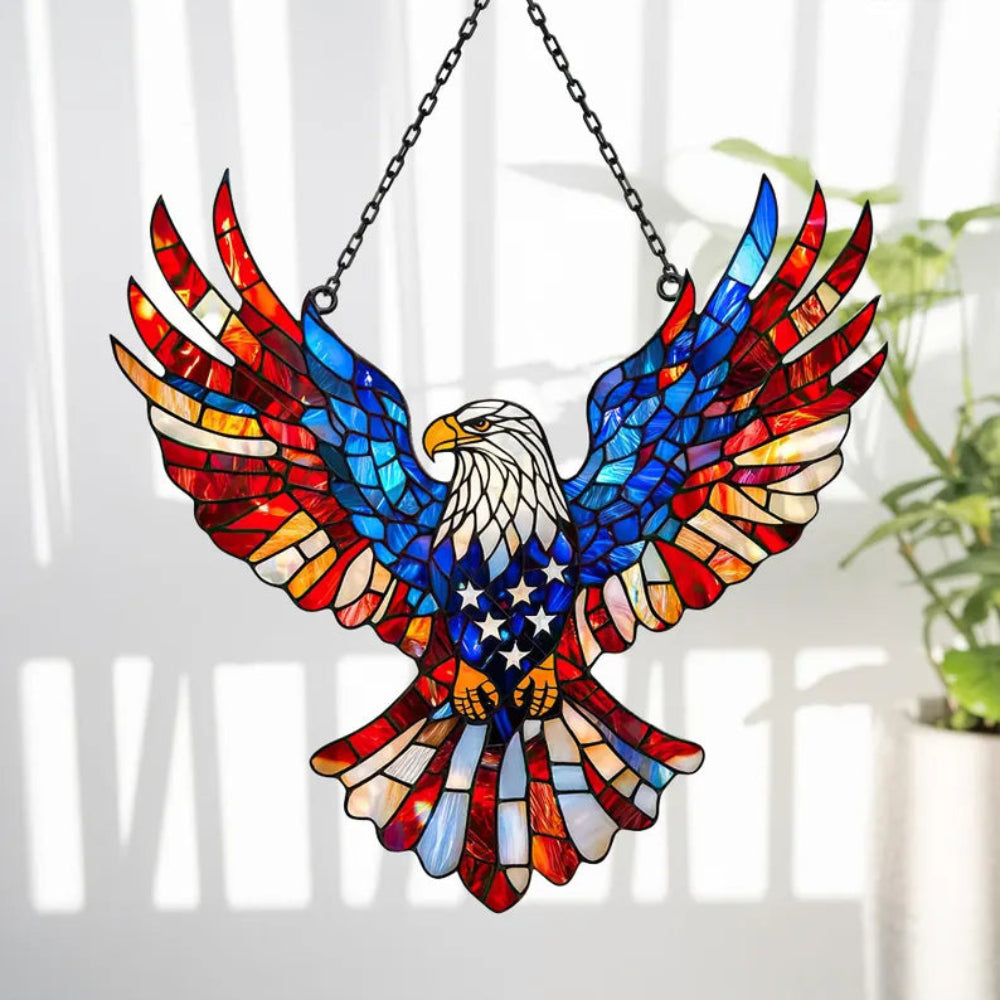 Eagle Wall Decor Stained Glass Window Suncatcher