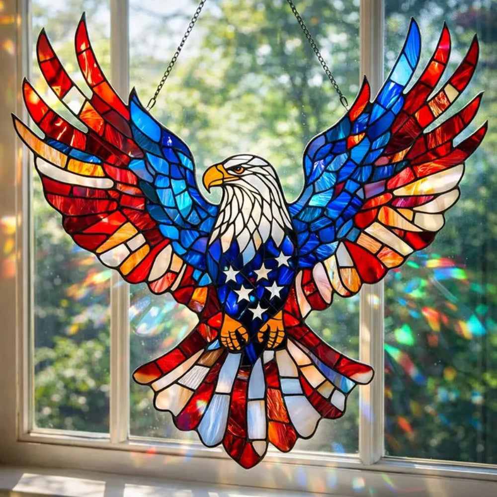 Eagle Wall Decor Stained Glass Window Suncatcher