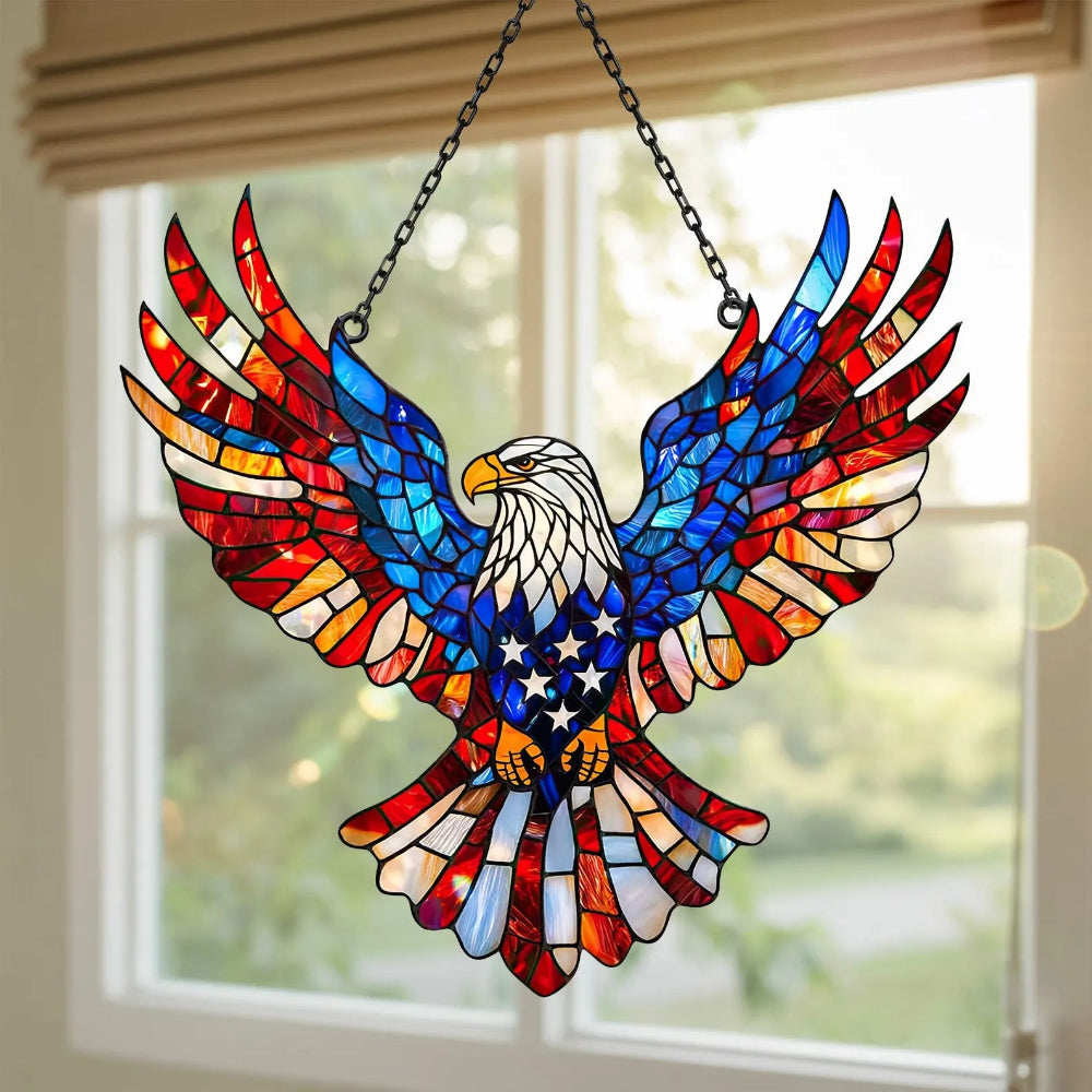 Eagle Wall Decor Stained Glass Window Suncatcher