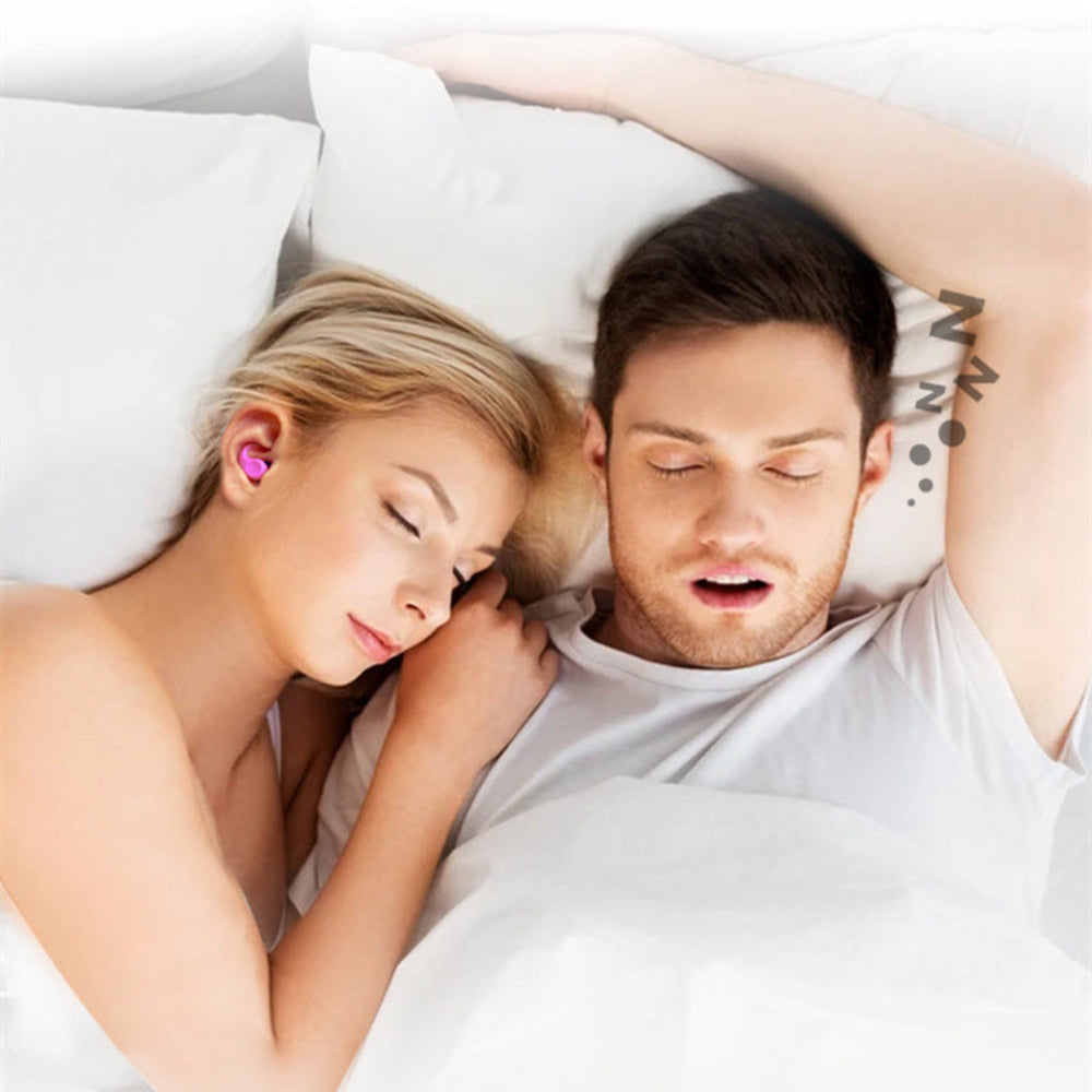 Ohrstöpsel Geräuschreduzierung Wiederverwendbar Weiches Silikon Schlafen