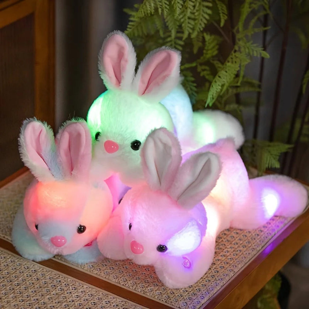 Easter Monday Bunny Toy Light Up Soft Rabbit Pillow1 