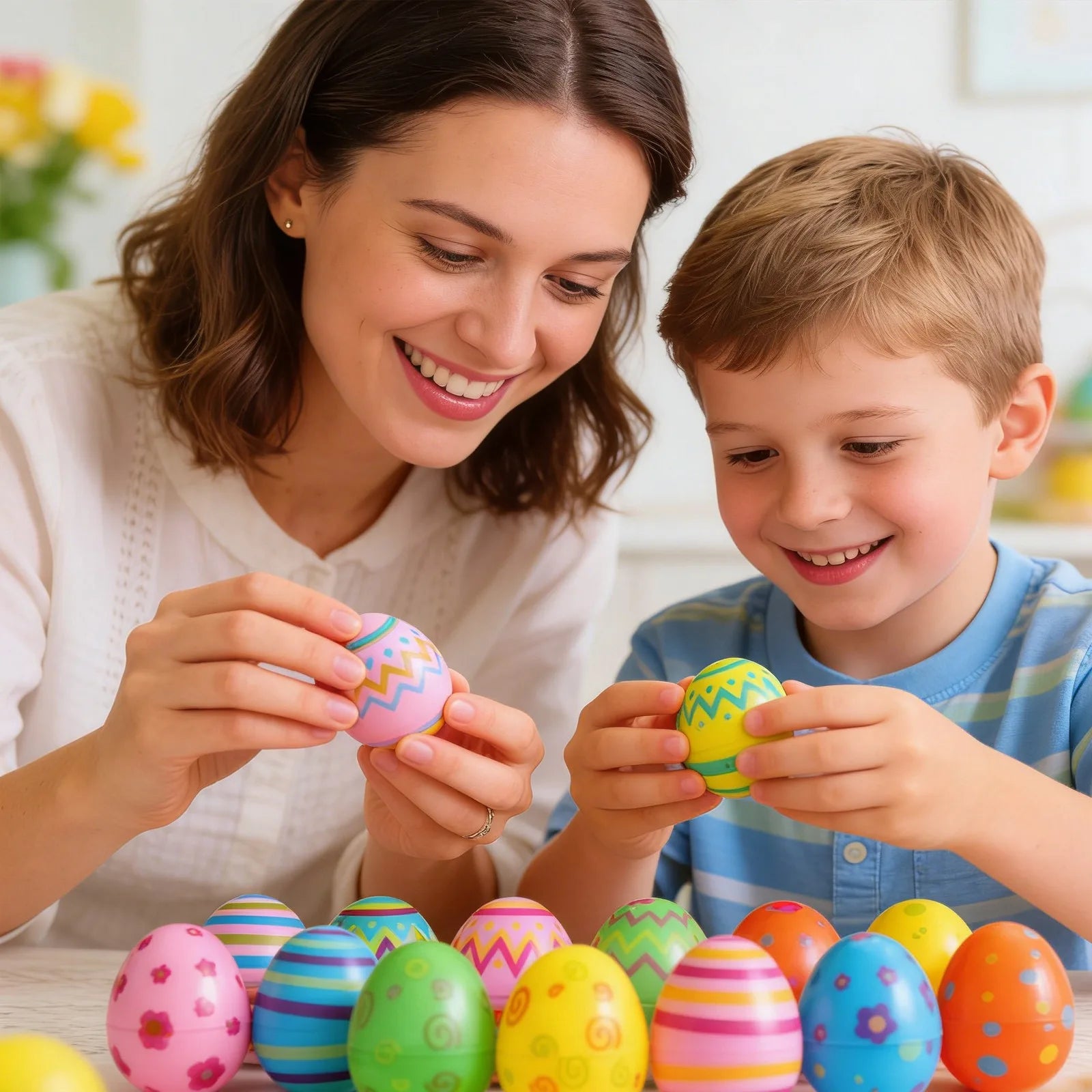 Easter Monday Decorations Plastic Fillable Eggs Gift Boxes 2