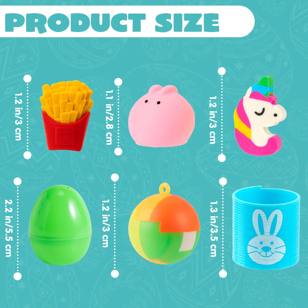 Easter Monday Kids Prefilled Eggs Toys Bulk Party Favors 2