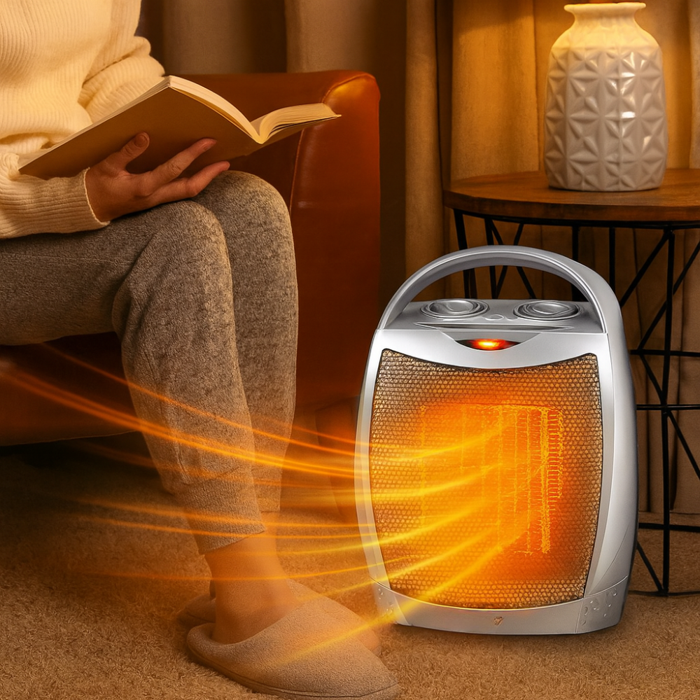 Electric Space Heater Portable Ceramic Indoor Heater Remote Control