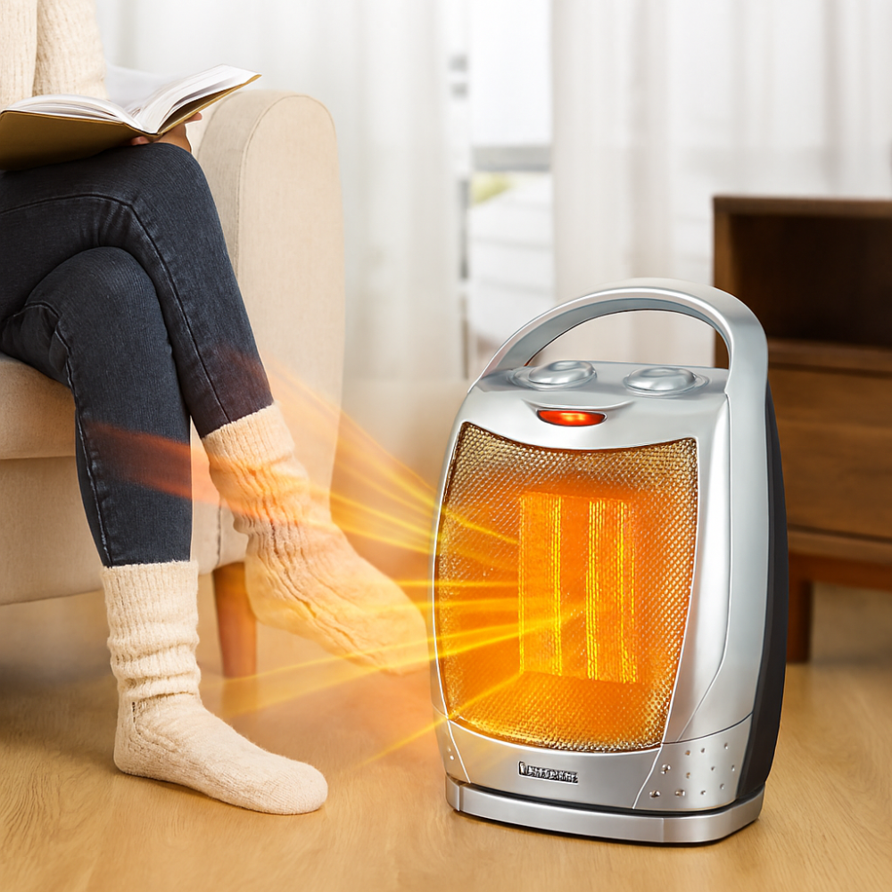 Electric Space Heater Portable Ceramic Indoor Heater Remote Control
