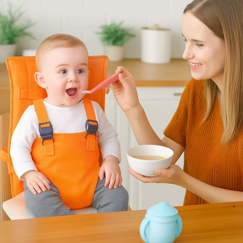 Adjustable Baby Booster Seat Safety Harness Dining Chair