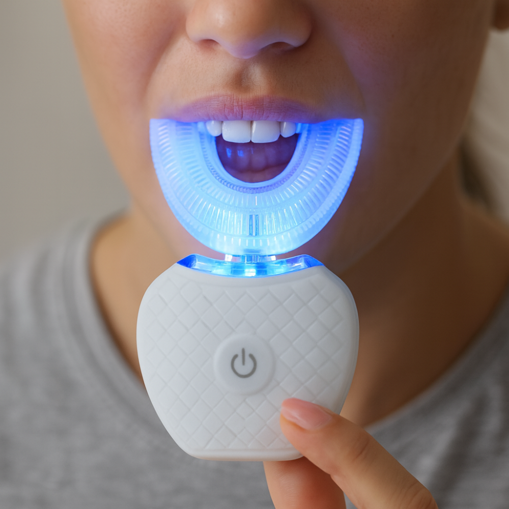 Electric Toothbrush Ultrasonic U Shaped 360 Degree Teeth Cleaner