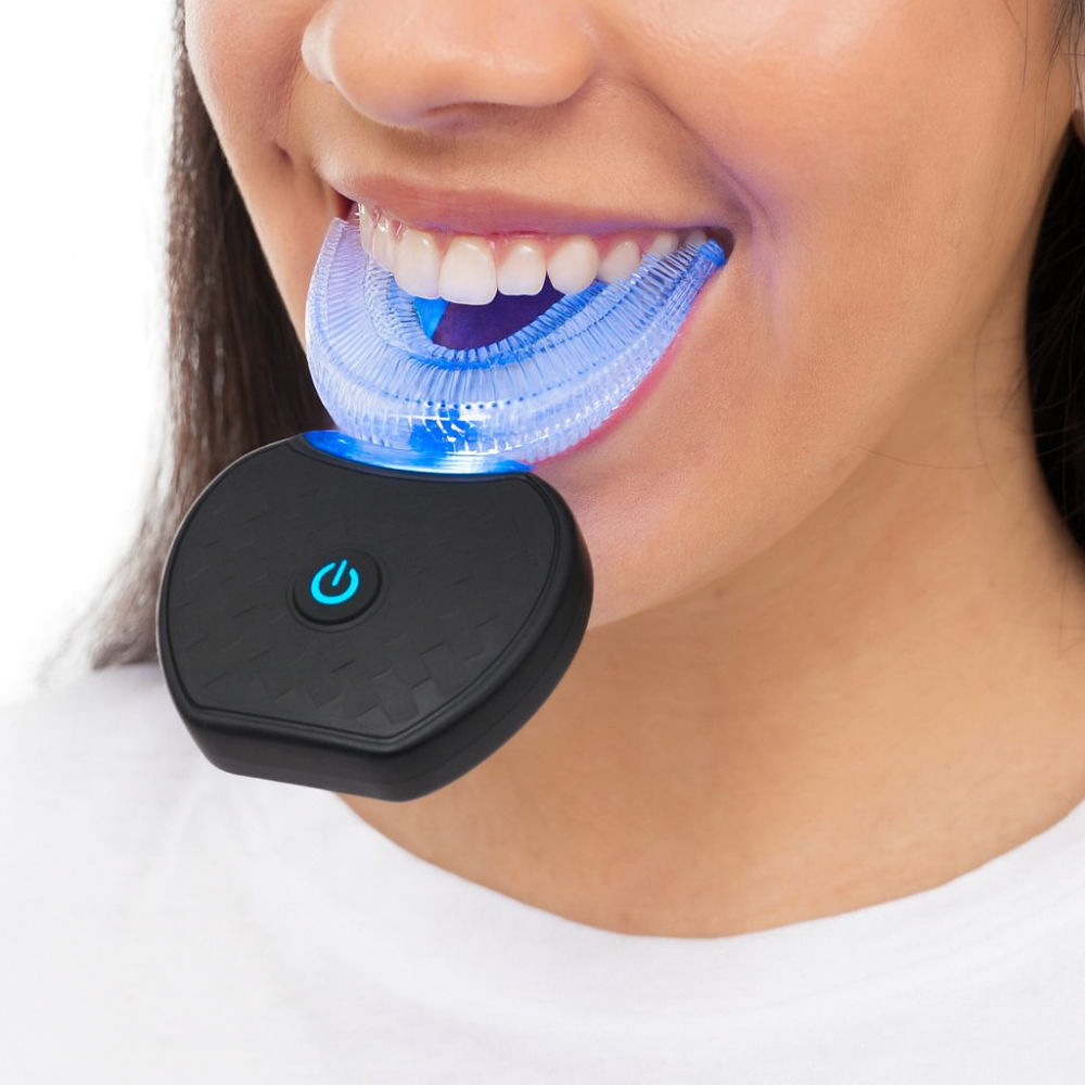Electric Toothbrush Ultrasonic U Shaped 360 Degree Teeth Cleaner