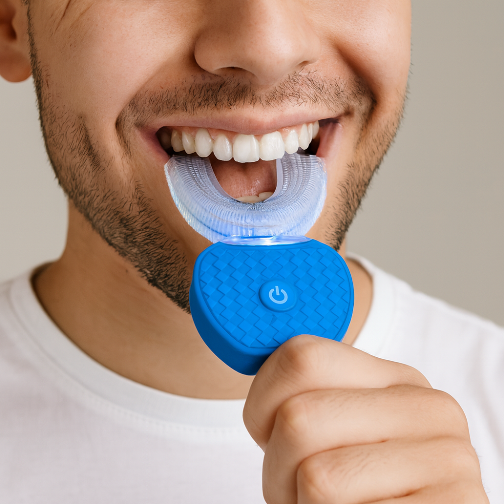 Electric Toothbrush Ultrasonic U Shaped 360 Degree Teeth Cleaner