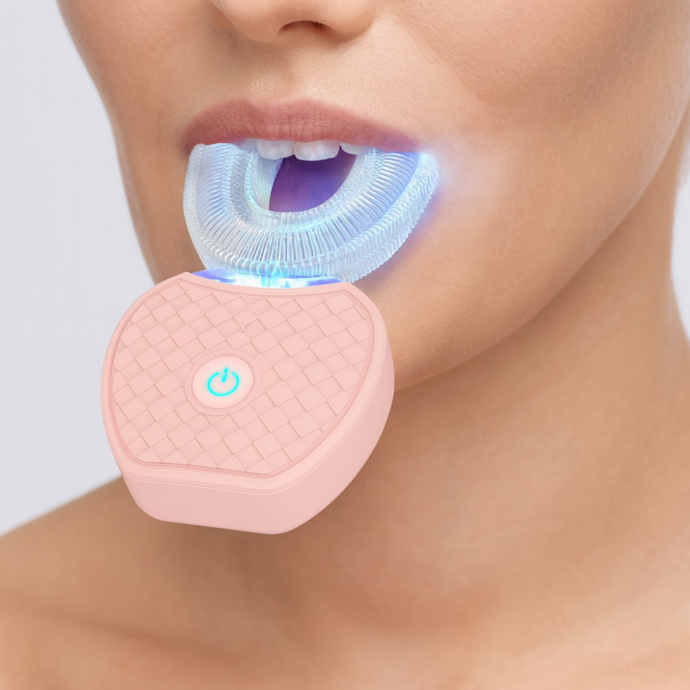 Electric Toothbrush Ultrasonic U Shaped 360 Degree Teeth Cleaner