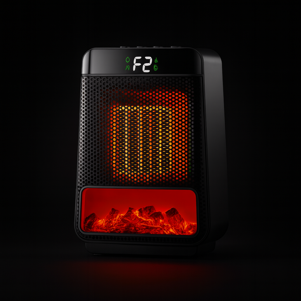 Energy Efficient Electric Space Heater Adjustable Thermostat