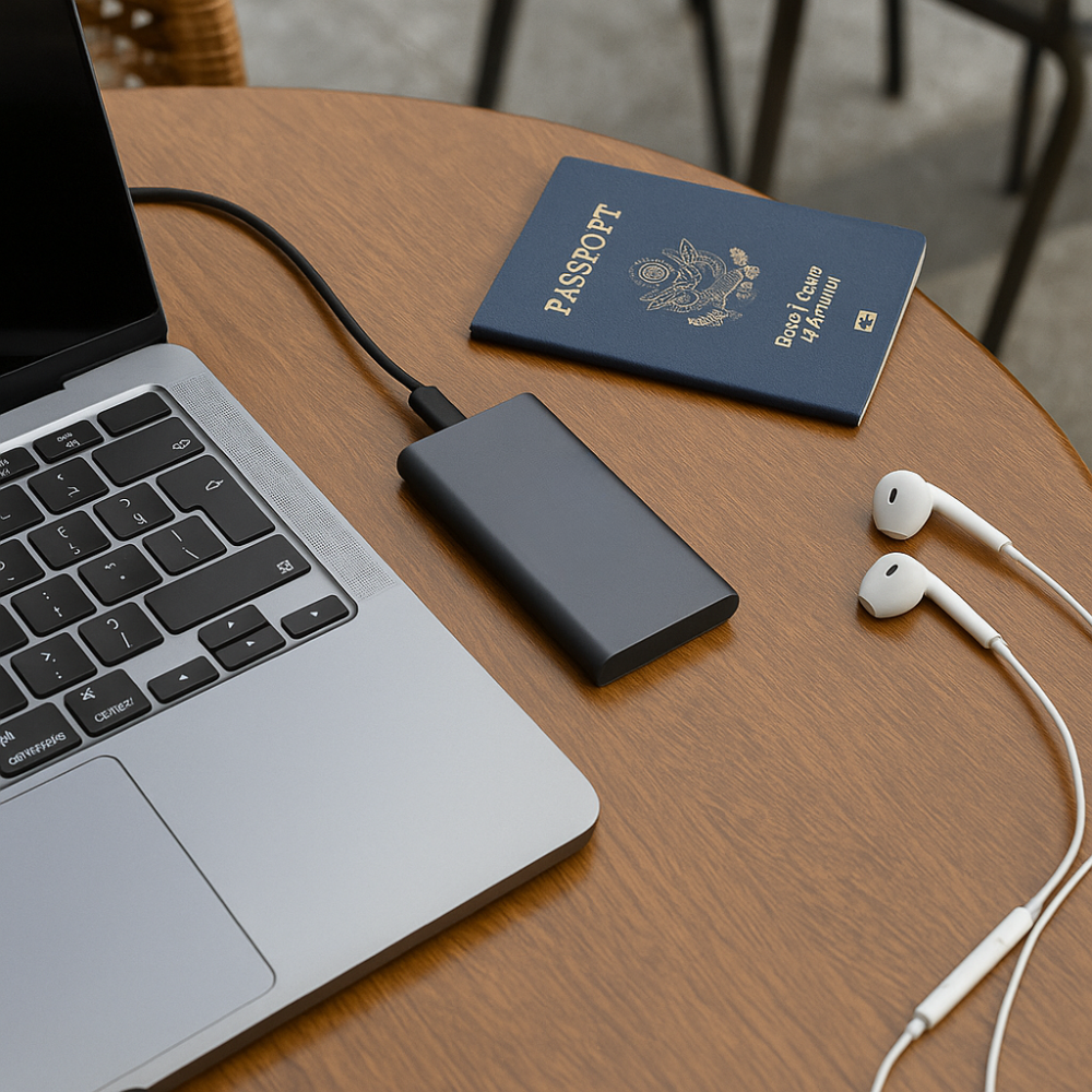 Disco rigido esterno a stato solido portatile SSD ad alta velocità USB C