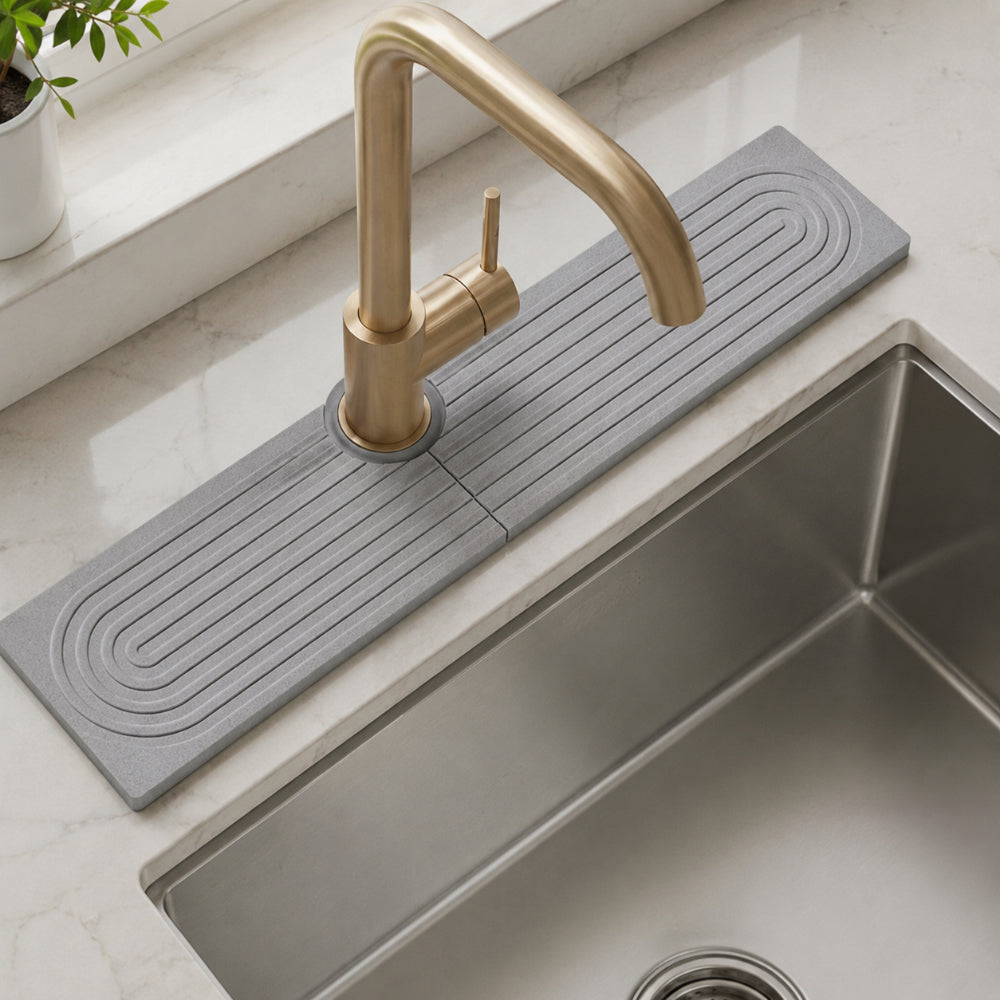 Sink Mat Kitchen Faucet Splash Guard Absorbent Drying Pad